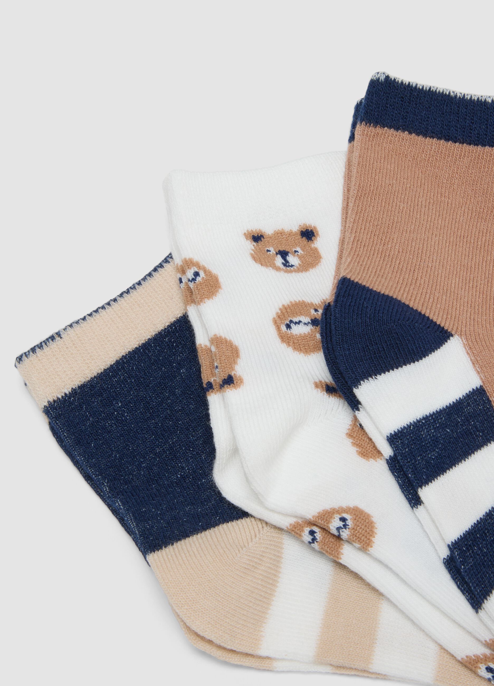 5-pack of multicolour organic stretch-cotton socks