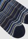 Blue striped knee-high socks in stretch cotton_2