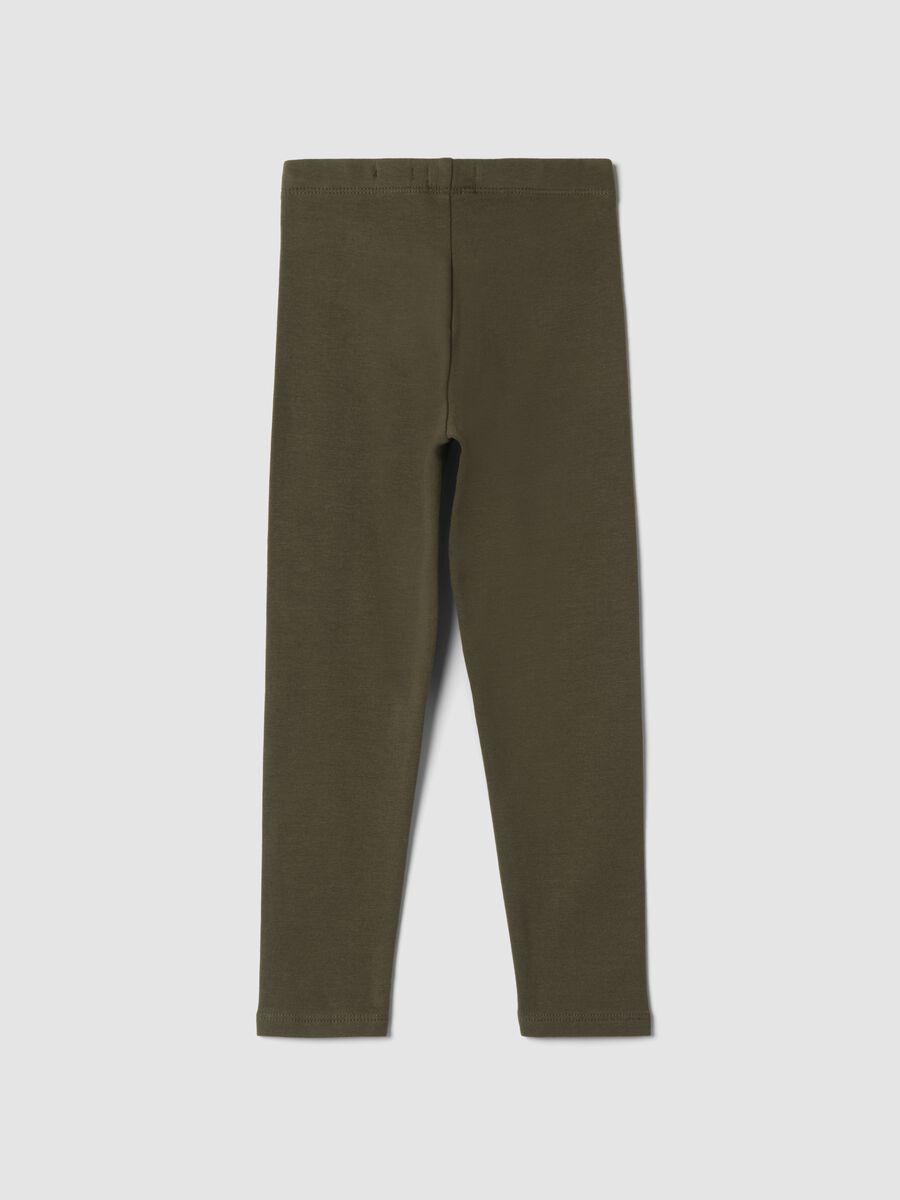 Purple organic stretch cotton leggings_1