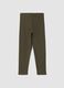 Purple organic stretch cotton leggings_1