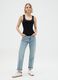 Women's Black Viscose Blend Top Regular Fit_0