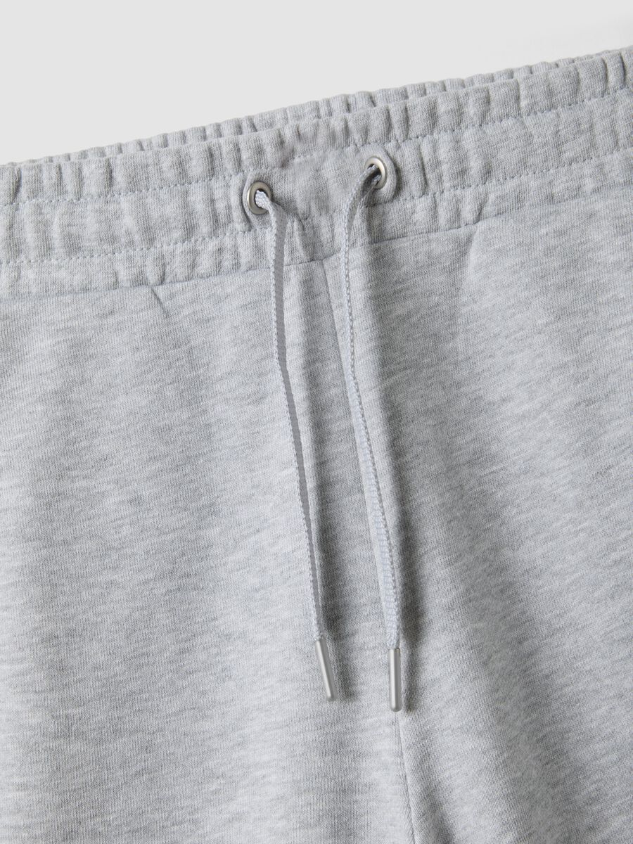 Girls&rsquo; grey culotte trousers in pure organic cotton_2