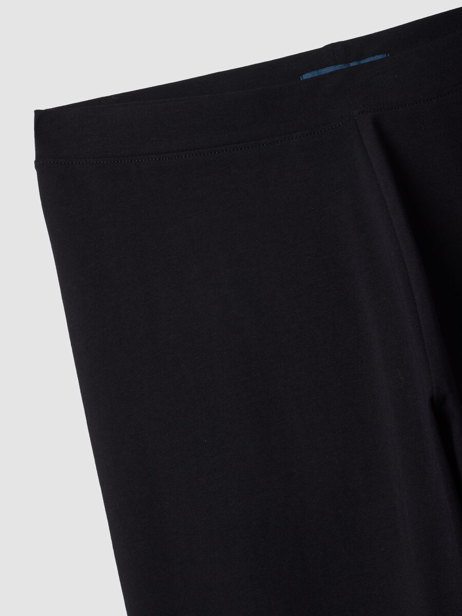 Black skinny-fit stretch cotton leggings_5