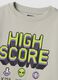 Grey 100% cotton gaming-print crew-neck sweatshirt_4
