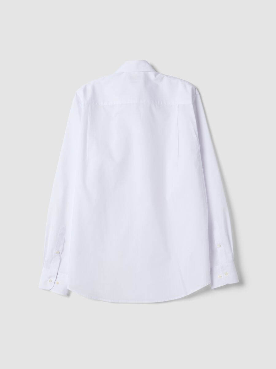 White regular-fit shirt with button-down collar, Easy Iron_6