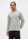 Grey Long Sleeve Cotton T-Shirt_0