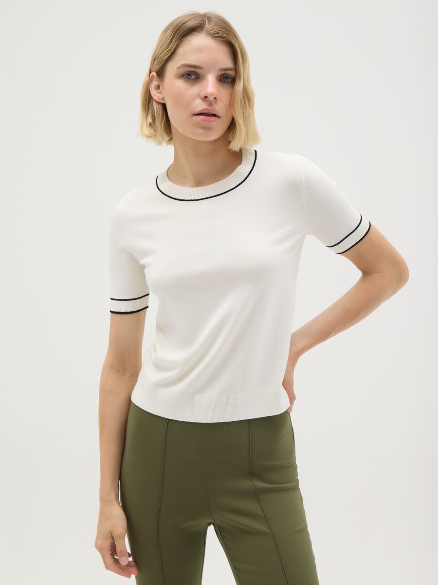 Women's Multicolour Viscose Blend Regular Fit Jumper_0