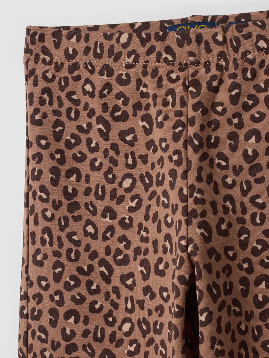 Brown organic stretch cotton leggings_2