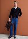 Jeans blu in puro cotone straight fit_0