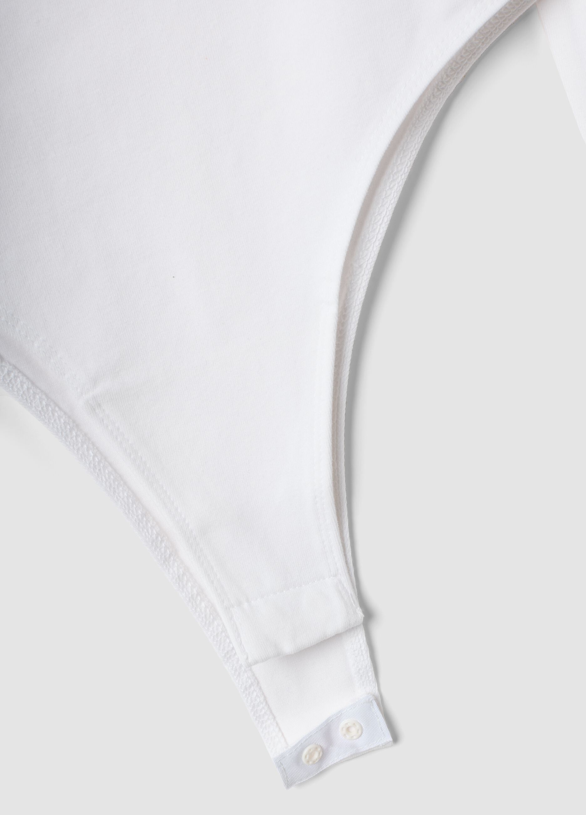 Asymmetrical Bodysuit White