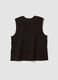 Brown wool-blend crew-neck gilet_2