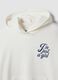 White 100% cotton hoodie with crew neck_4
