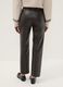 Leggings marroni slim fit con vita regular ed elastico_3