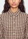 Camicia marrone a quadri in flanella di puro cotone_2