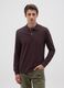 Brown pure cotton polo regular fit_0