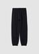 Jogger neri in puro cotone organico relaxed fit_0