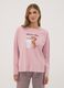 Pink pure organic cotton crew-neck pyjamas_1