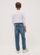 Blue stretch cotton jeans with elasticated waist for boys_1