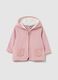 Girls' Pink Pure Cotton Jacket - Regular Fit_0