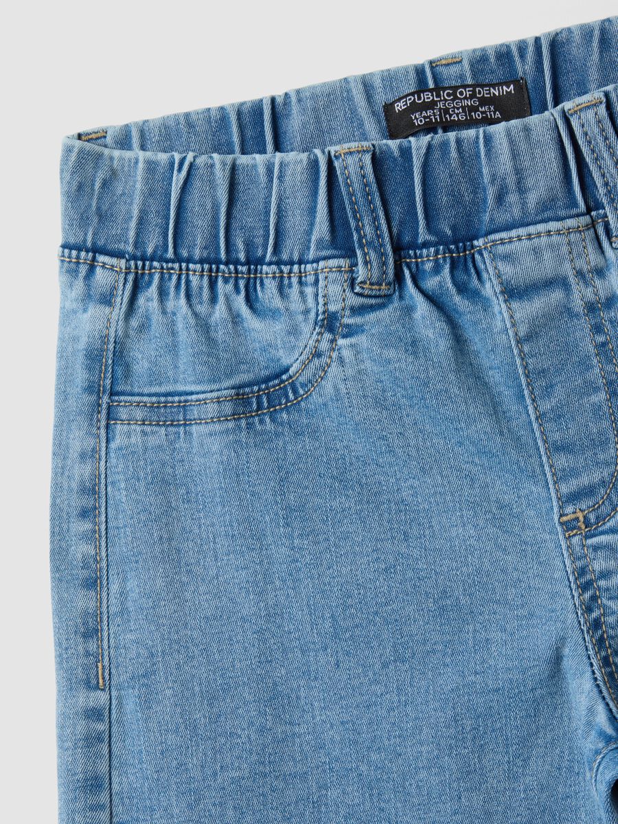 ليغينغز جينز للبنات من القطن وفيسكوز مطاطي بقصّة واسعة جداً (Super Wide Leg)_4