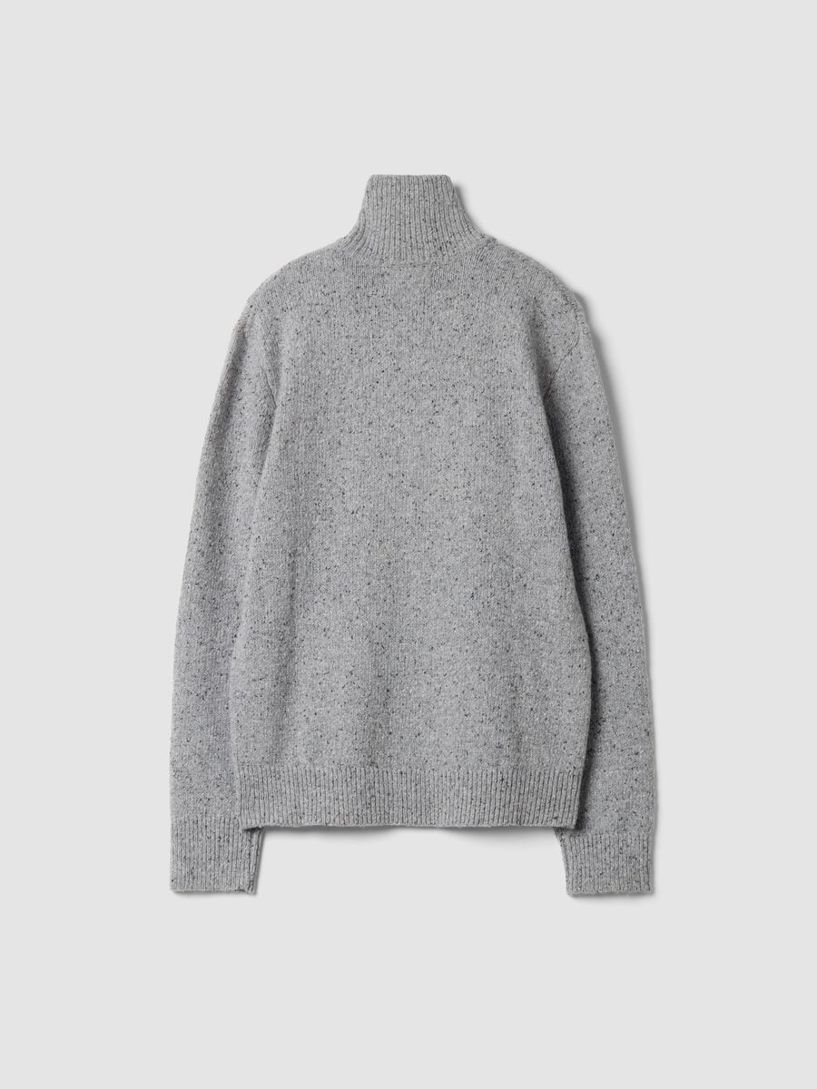 Grey cotton-wool blend half-zip jumper_6