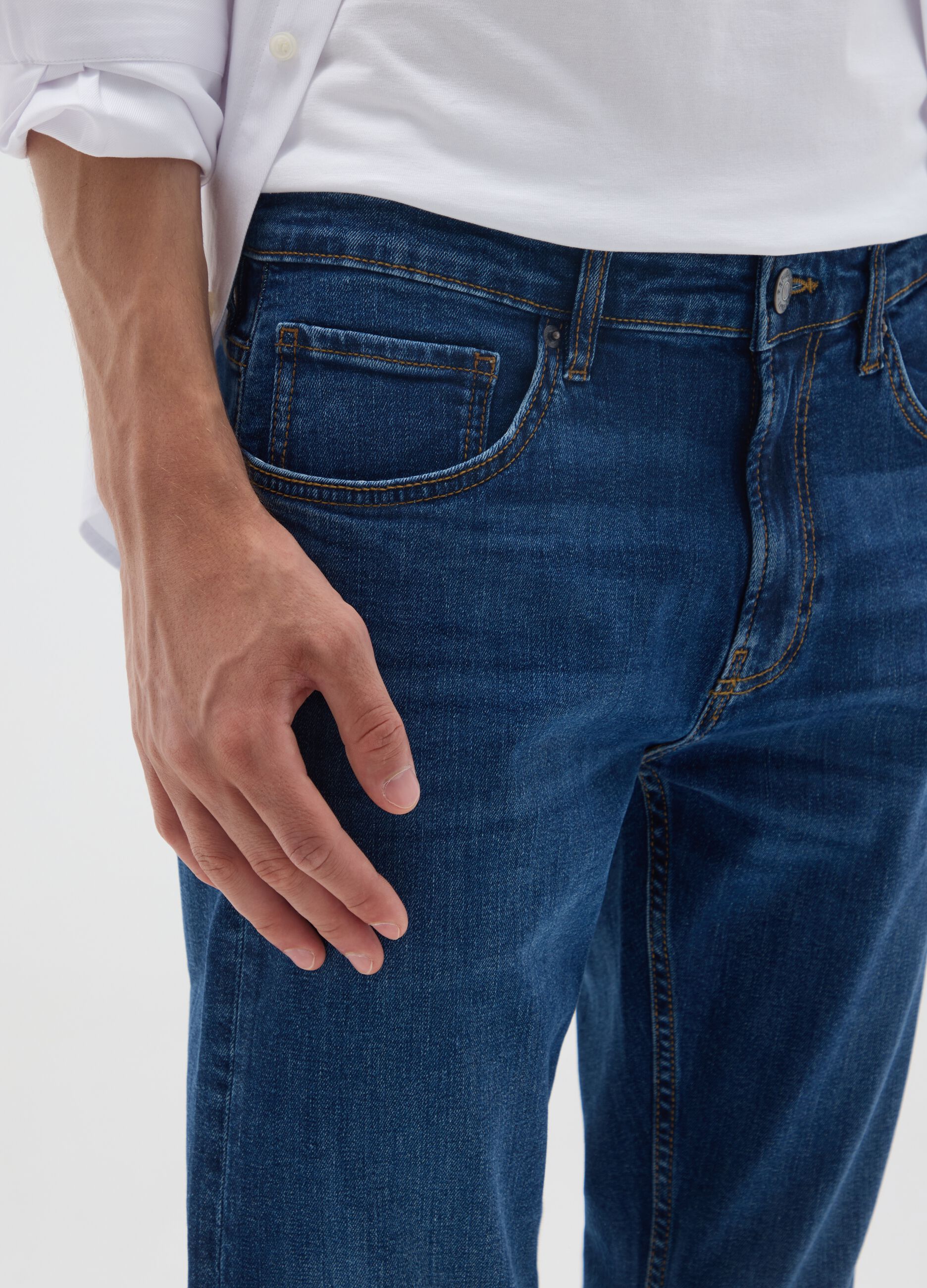 Skinny Fit Blue Denim Jeans