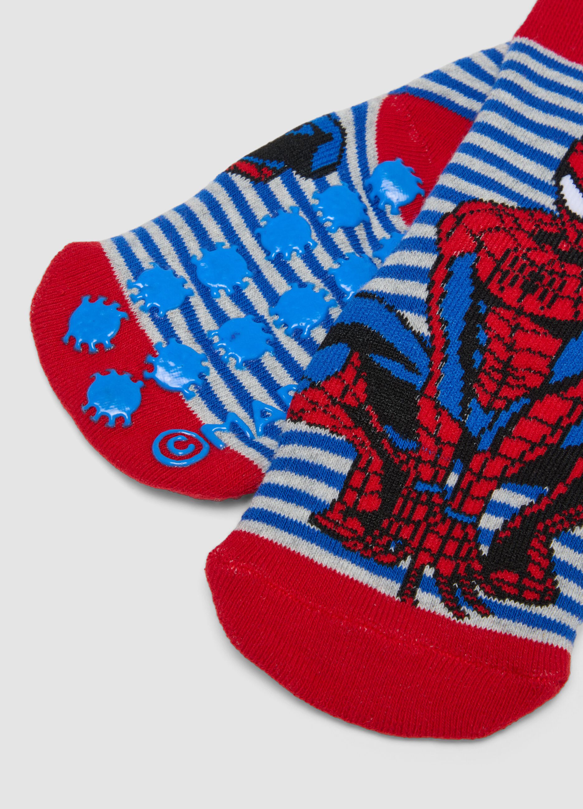 2-pack of MARVEL Spider-Man stretch organic cotton non-slip socks