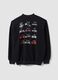 Black cotton-blend AC/DC printed sweatshirt_6