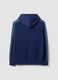 Blue cotton-blend hoodie with logo_6