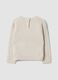 White regular-fit cable-knit stretch jumper_1