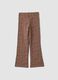 Brown organic stretch cotton leggings_1