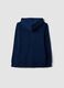 Navy blue organic cotton hoodie in a regular fit_2