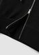 Black full-zip fitted cotton-blend hoodie_5