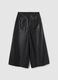 Girls' Black Regular Fit Trousers_1