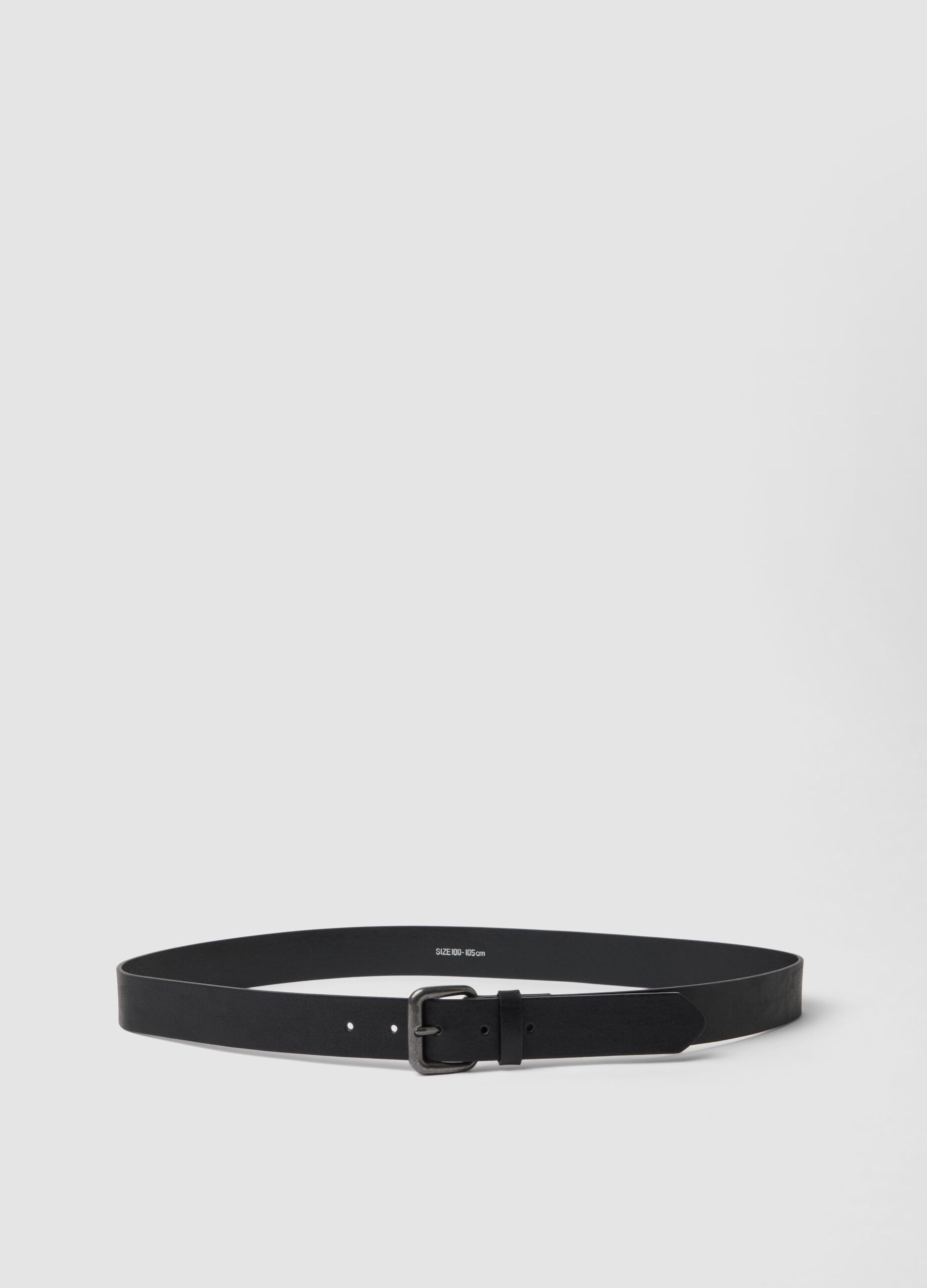 Black belt with metal buckle