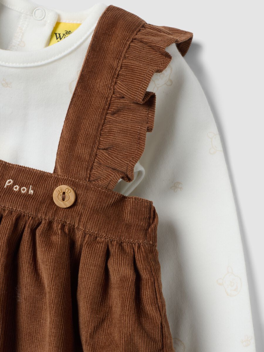 White pure organic cotton set with Winnie the Pooh print_2