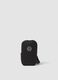 Black phone pouch with zip and adjustable shoulder strap_0