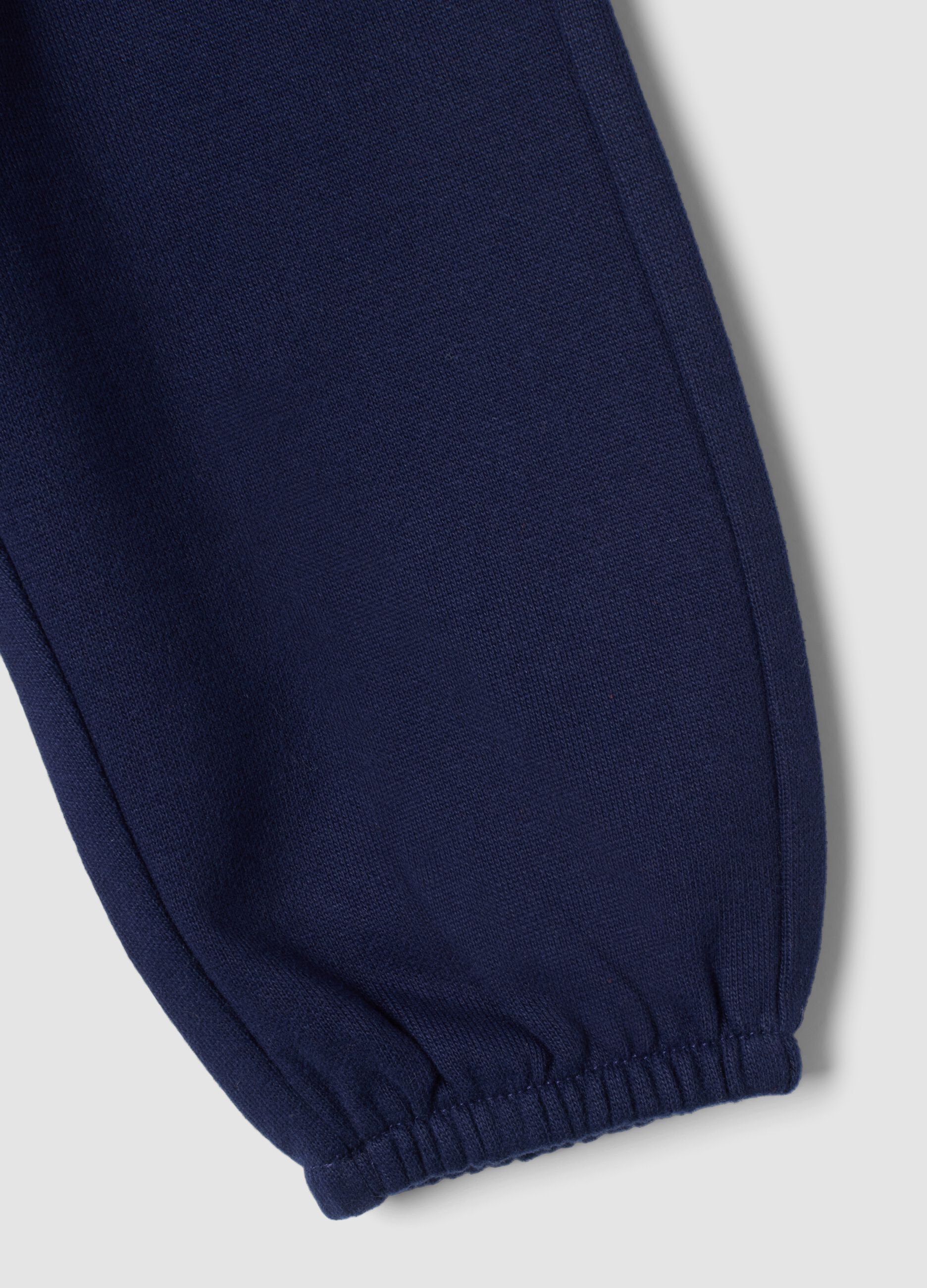 Midnight blue trousers in pure organic cotton