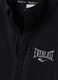 سويت شيرت أسود بسحّاب كامل وياقة عالية مع شعار Everlast_1