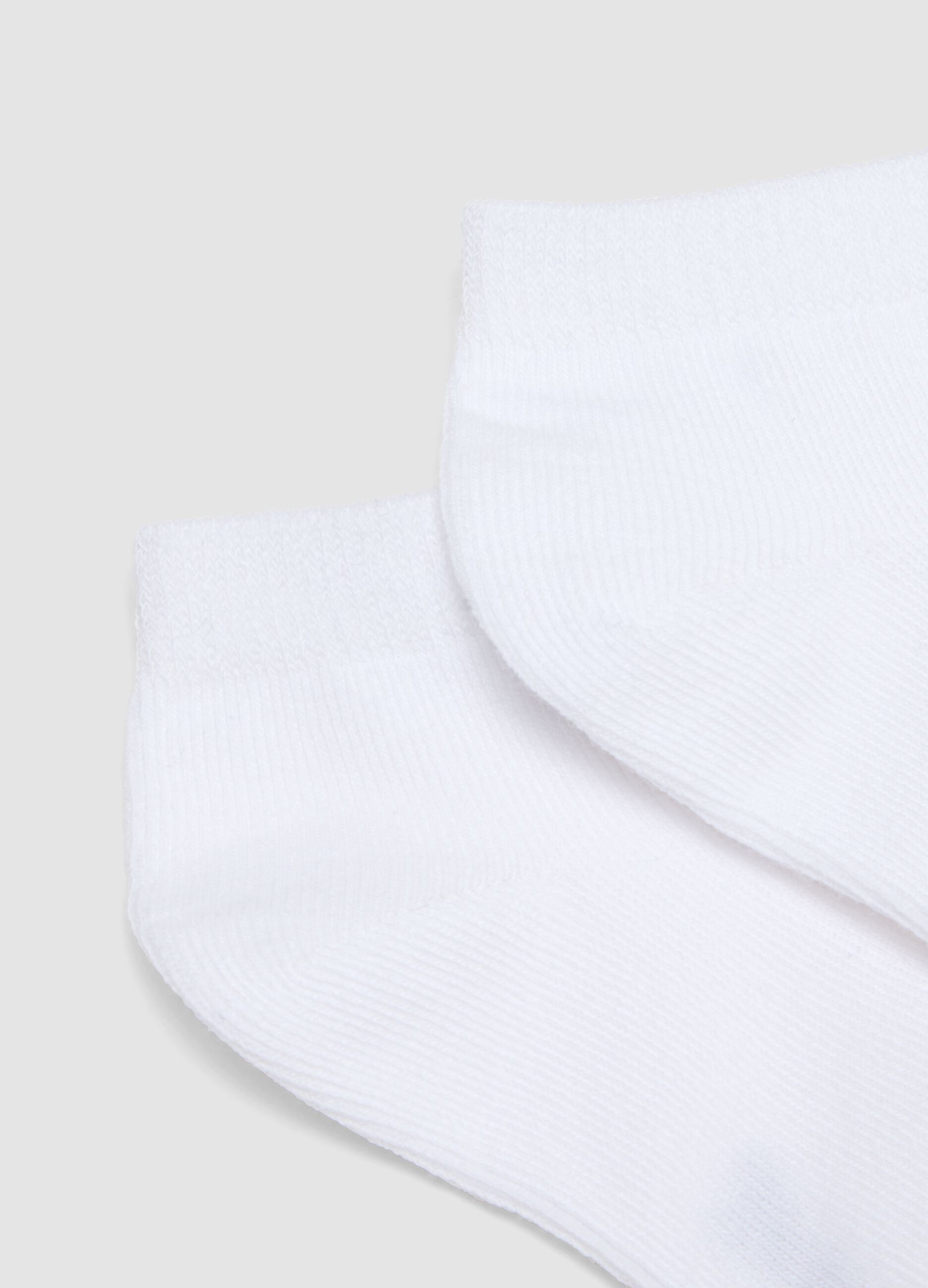 Multipack of White Organic Cotton Blend Short Socks for Girls