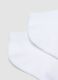 Multipack of White Organic Cotton Blend Short Socks for Girls_1