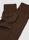 Brown long socks in stretch cotton_1