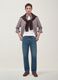 Blue cotton and lyocell blend regular tapered jeans_0