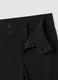 Pantaloni neri flare in viscosa elasticizzata_5