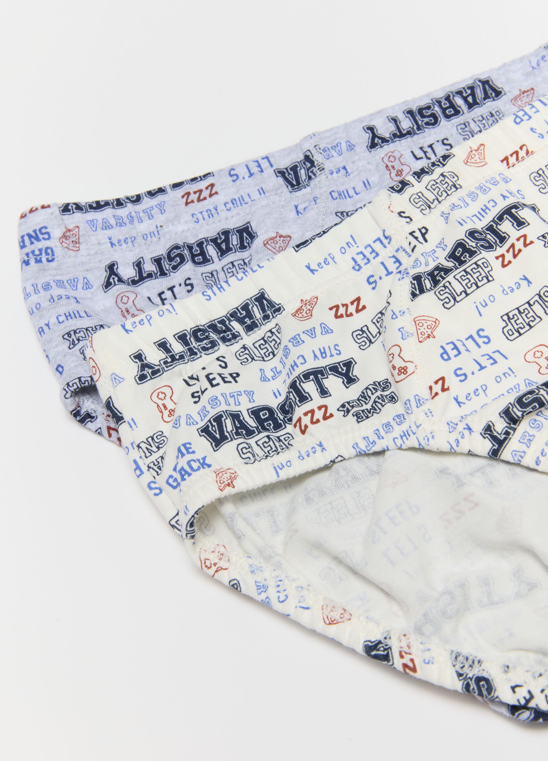 Boys' multicoloured multipack briefs in pure cotton regular fit