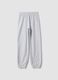Pantaloni jogger grigi in puro cotone_0