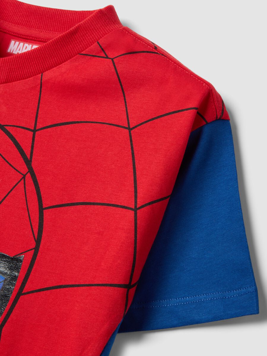 Children's oversized fit multicolour pure cotton T-shirt with Spiderman_2