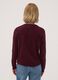 Cardigan viola girocollo regular fit con bottoni_3