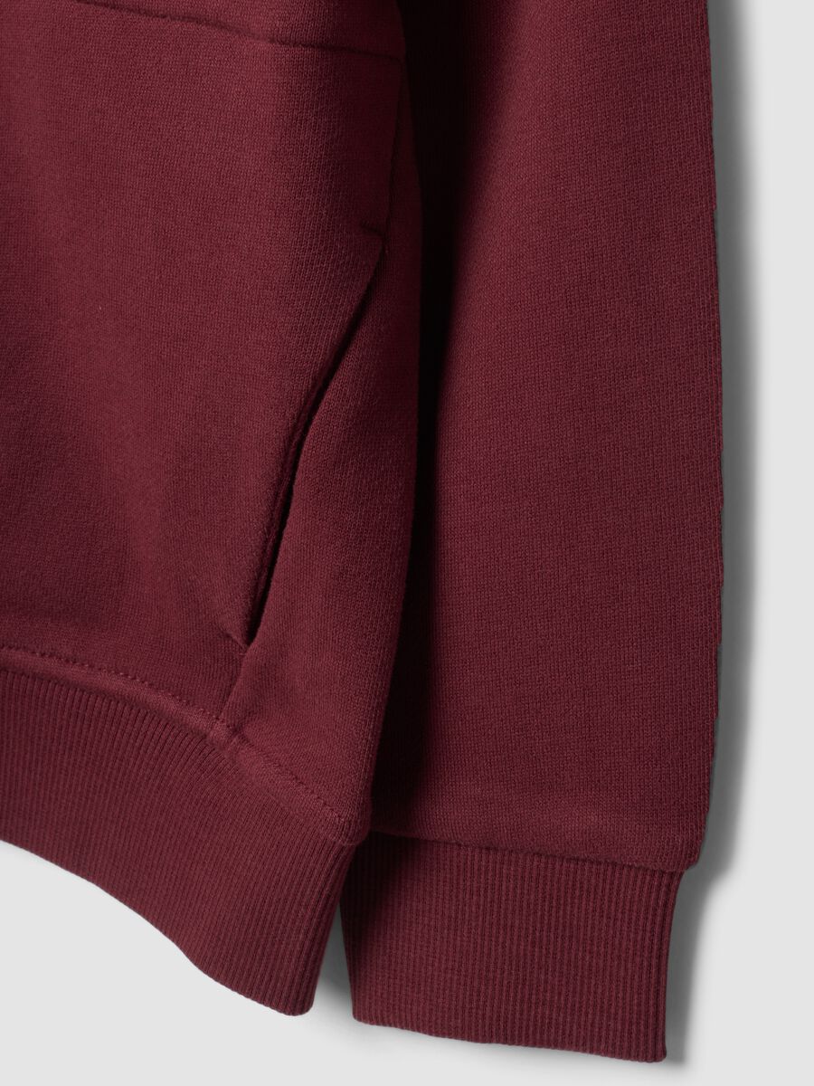 Brown crew-neck sweatshirt in pure organic cotton_2