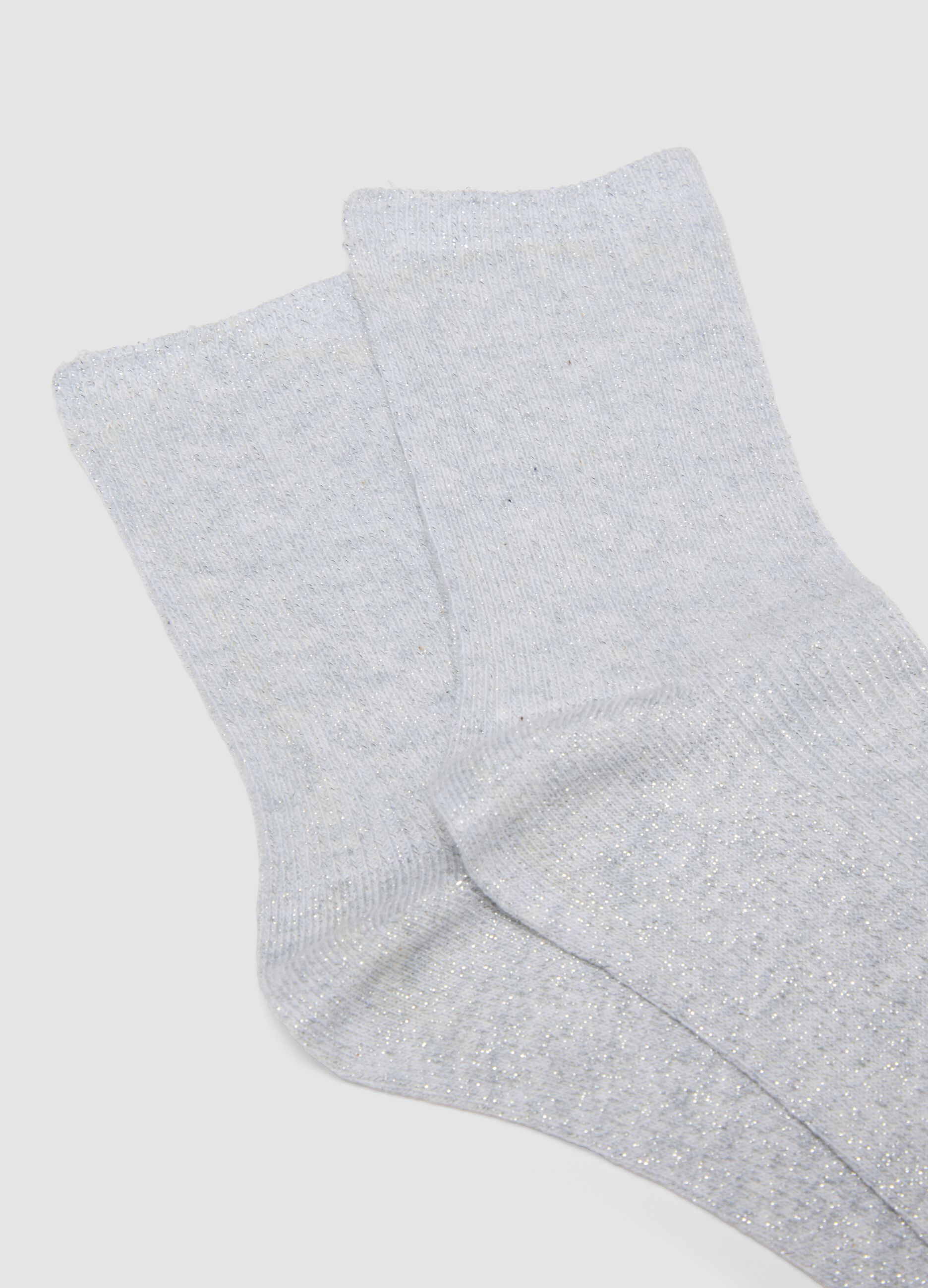 Two-pack of multicolour socks in stretch organic cotton